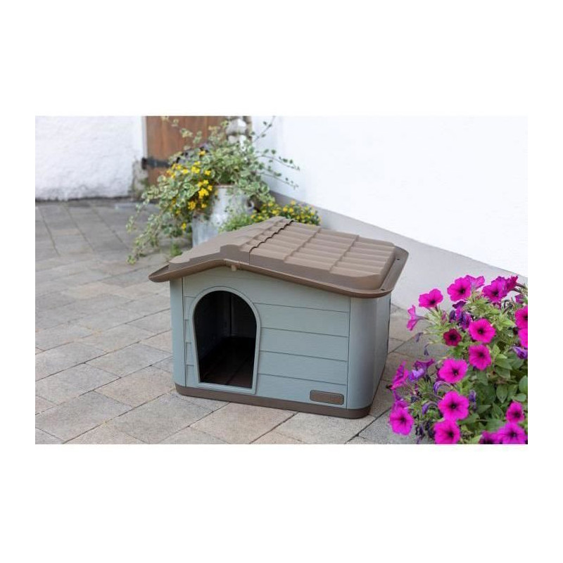 House for cats Paola Eco Kerbl - 60 x 51 x 41 cm - gray and brown - re