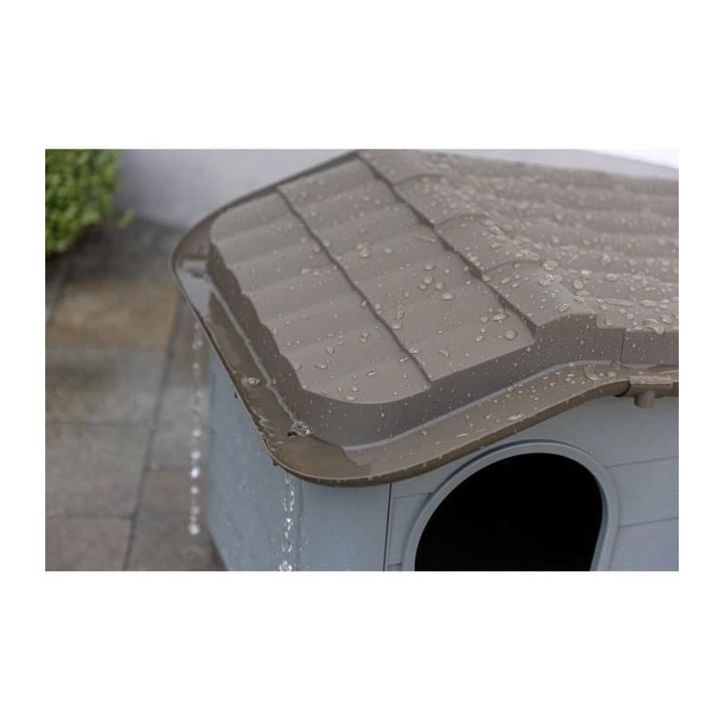 House for cats Paola Eco Kerbl - 60 x 51 x 41 cm - gray and brown - re