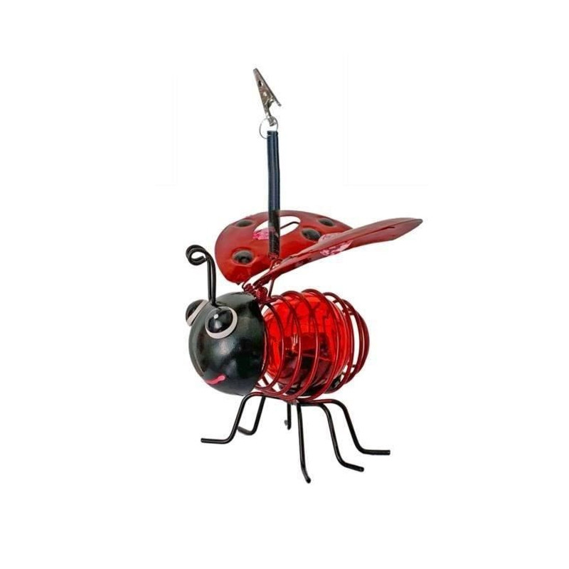 Clipped solar ladybug - in plastic - Ellumination duration 8 hours
