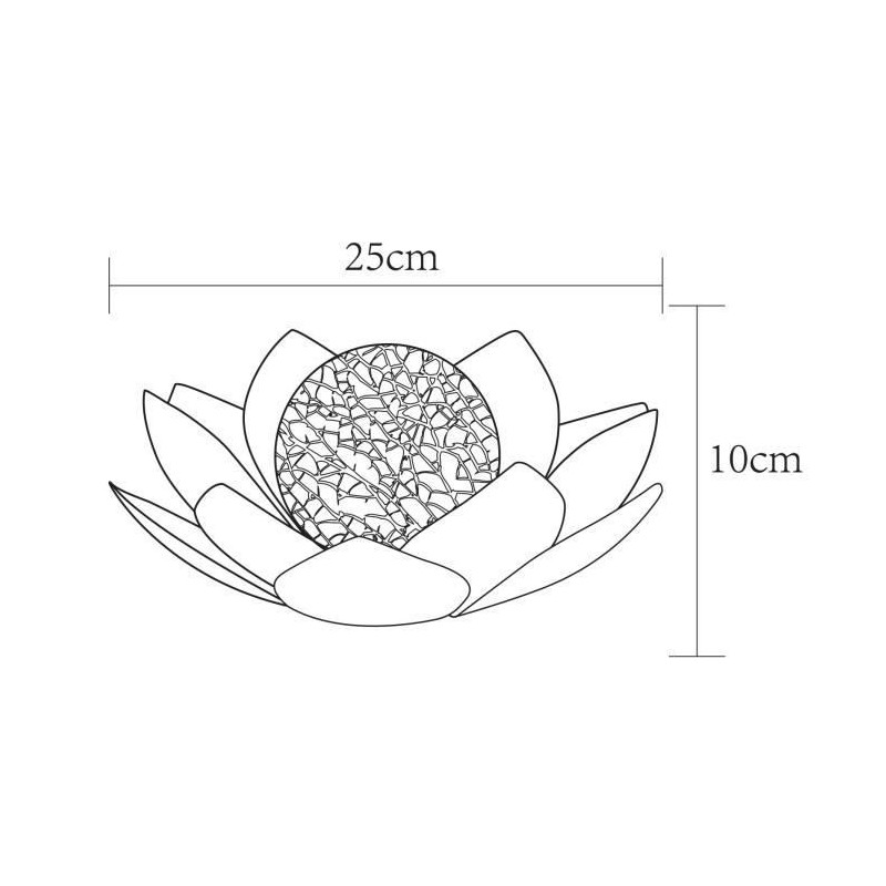 Galix solar water lily - 25 cm