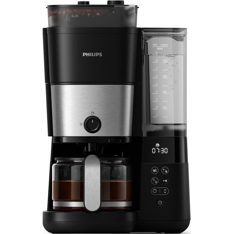 Filter coffee maker with integrated grinder - PHILIPS - HD7888/01 - Up