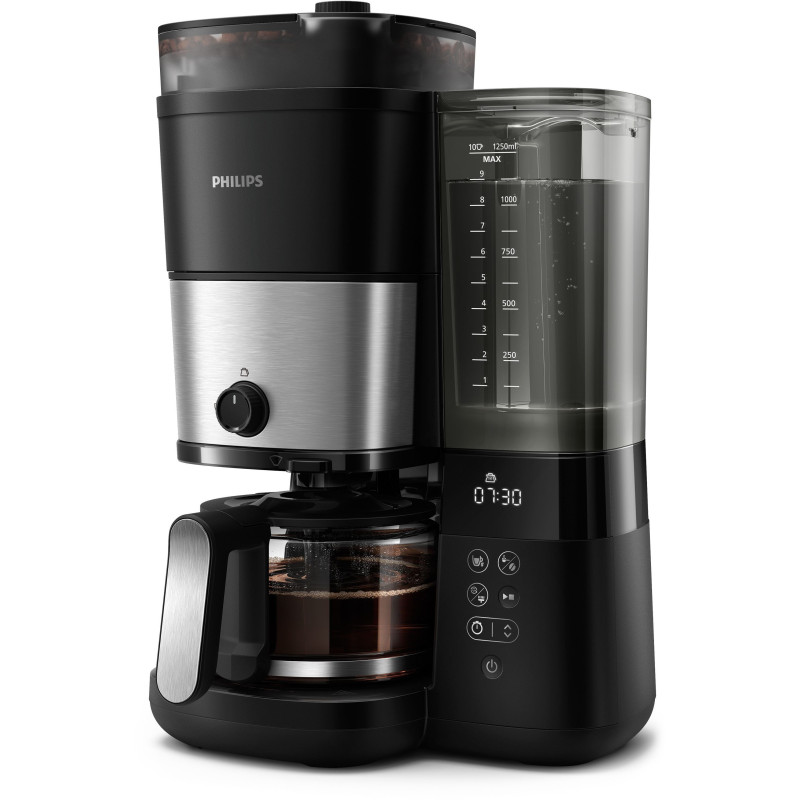 Filter coffee maker with integrated grinder - PHILIPS - HD7888/01 - Up