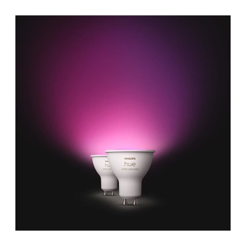 PHILIPS brand connected LED bulbs, offering adjustable brightness and
