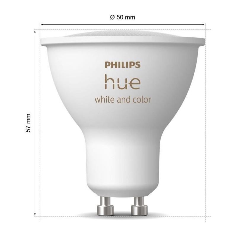 PHILIPS brand connected LED bulbs, offering adjustable brightness and