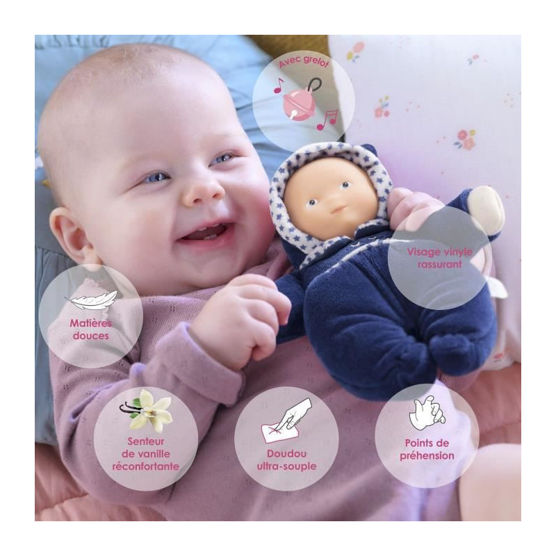 My Doudou - COROLLE - Babidoux Marine Reves d'Etoiles - 20cm - From Bi