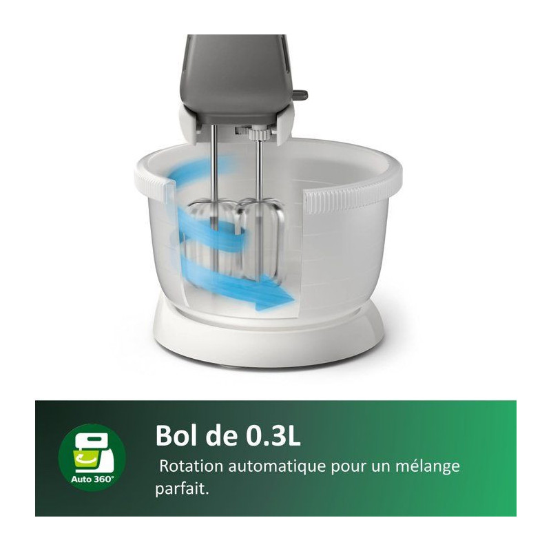 Mixer - PHILIPS - HR3745/00 - 450 W - 3 L - White