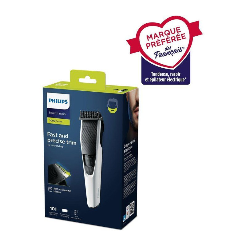 PHILIPS BT3206 / 14 Hair & Beard Trimmer - 3000 Series - 10 cutting he