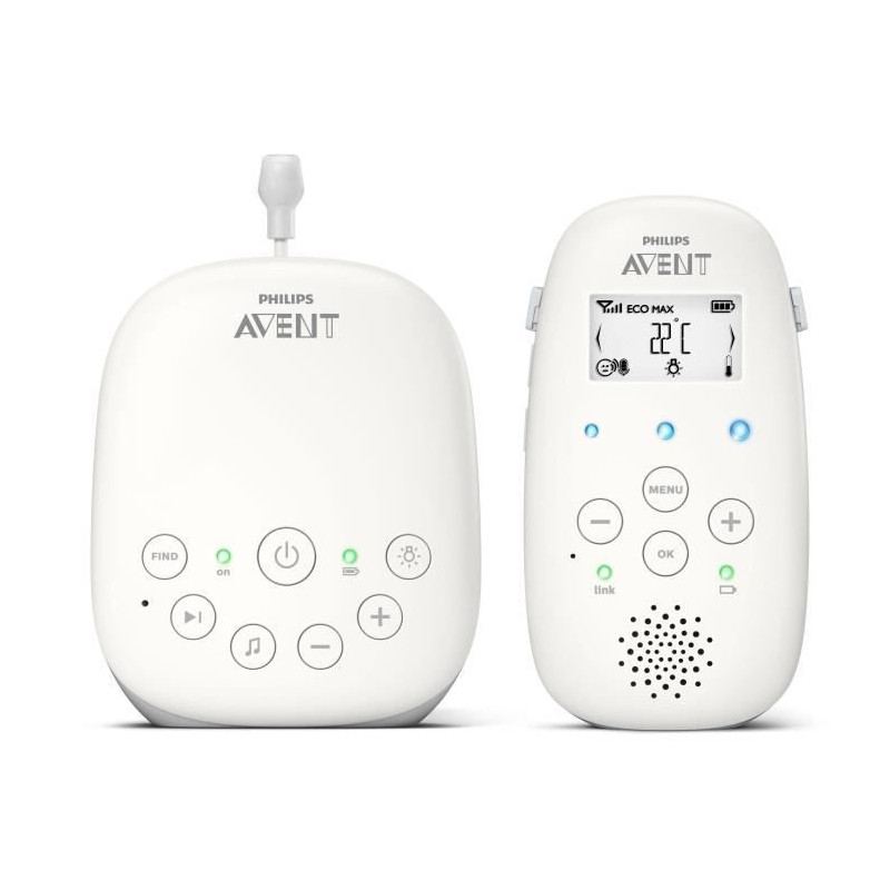 SCD713/26 Baby Monitor - PHILIPS AVENT - DECT Audio - White - LCD Scre