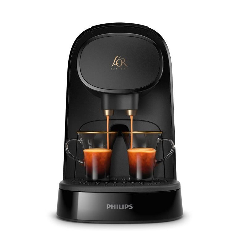 Coffee machine with double espresso capsules philips l'or barista lm80