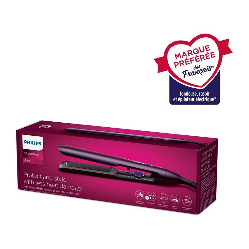 Electric hair straightener - PHILIPS - BHS752/00 - Series 7000 - Ceram