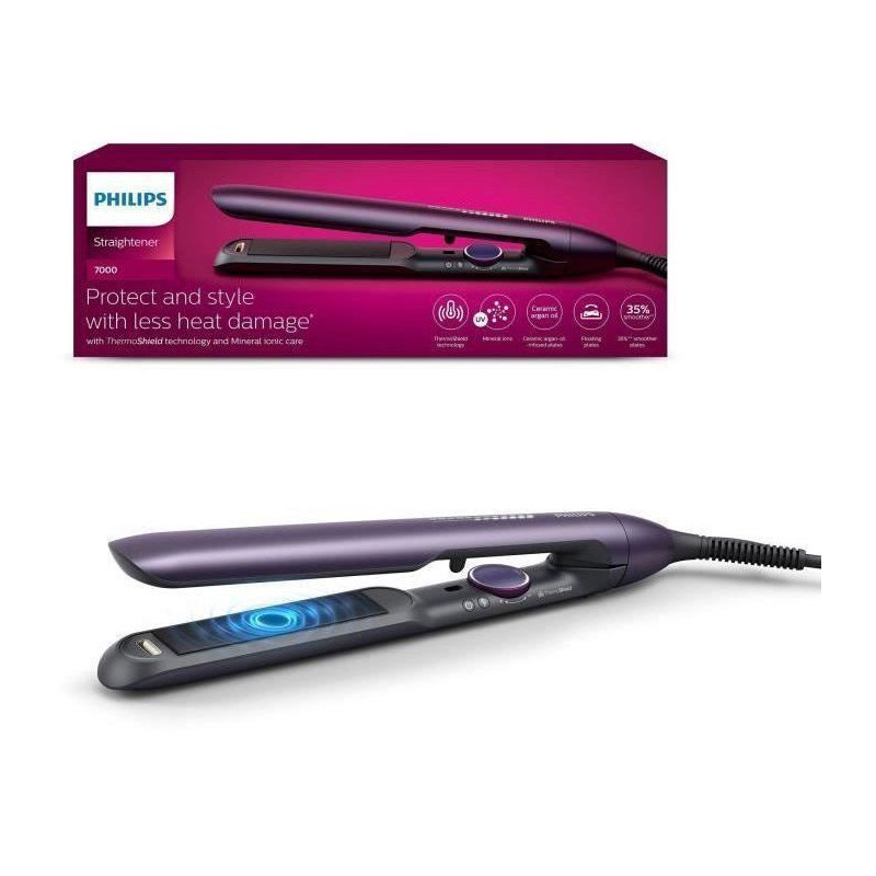 Electric hair straightener - PHILIPS - BHS752/00 - Series 7000 - Ceram