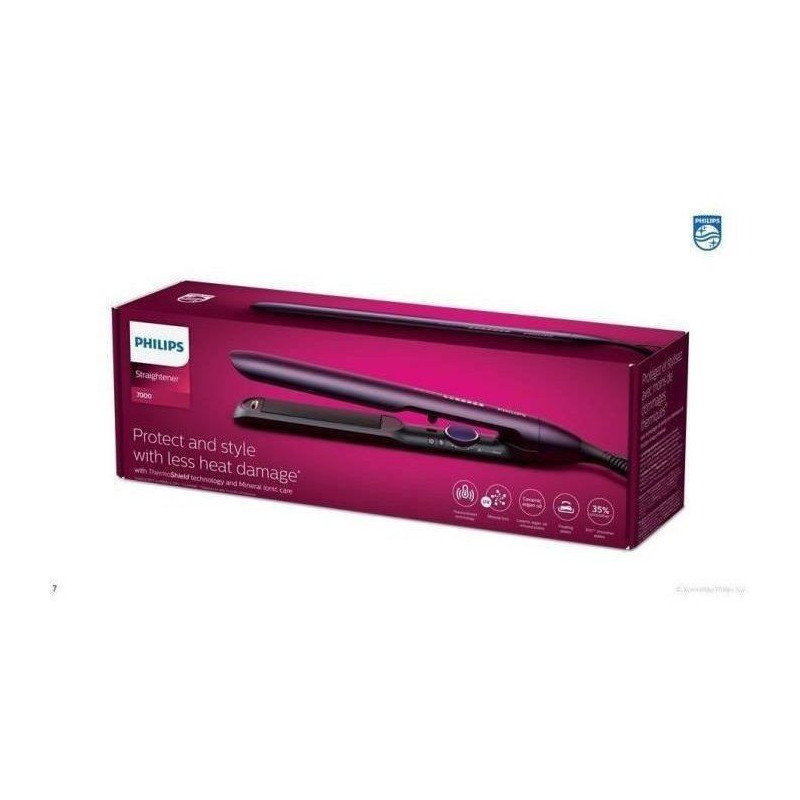 Electric hair straightener - PHILIPS - BHS752/00 - Series 7000 - Ceram