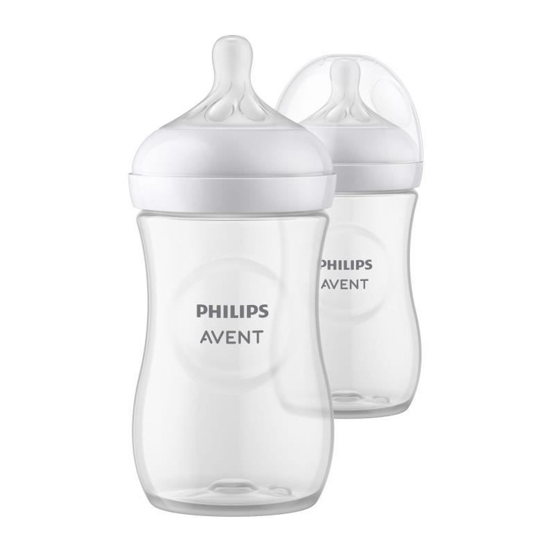 Set of 3 Natural bottles 3.0 Philips Advent Scy903/02 - 260 ml