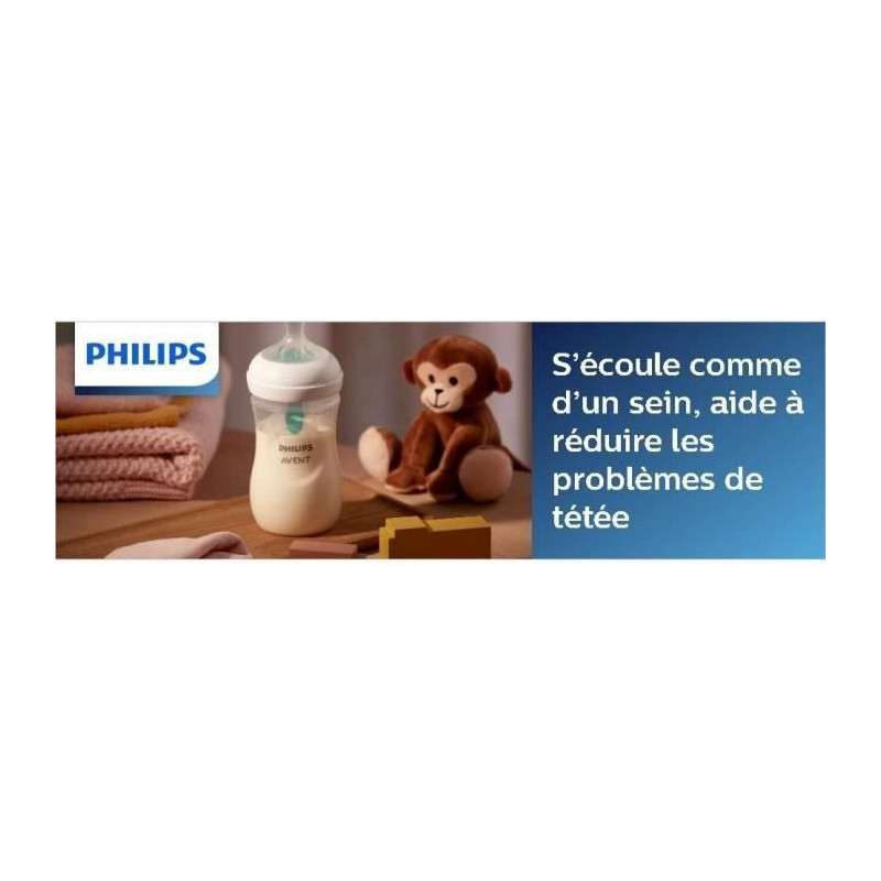Set of 2 Natural bottles 3.0 Philips Avent Scy670/02 - 125 ml - Air Fr