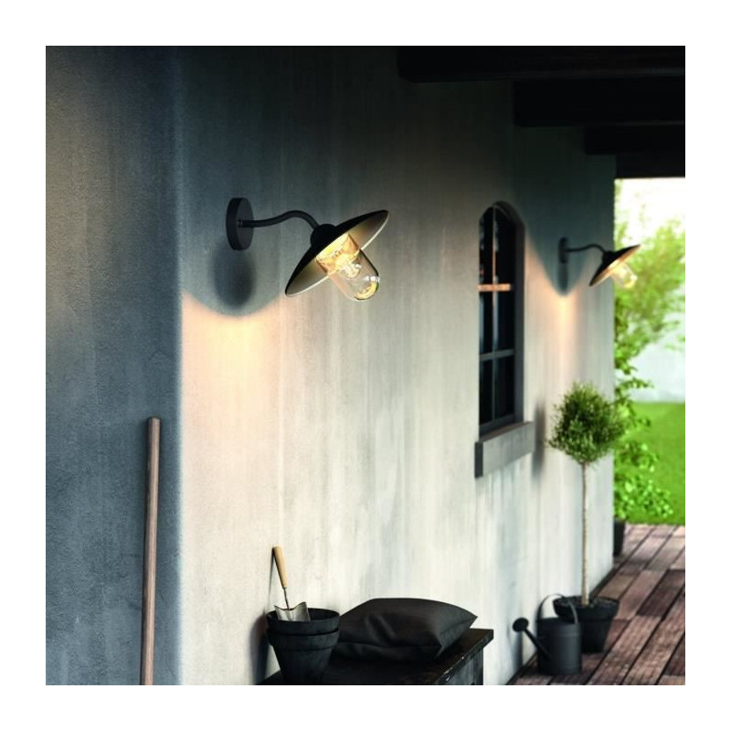 HAMMOCK-Outdoor wall light Descendant Black L30cm Black Philips