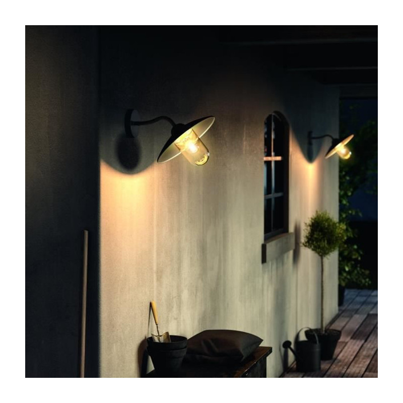 HAMMOCK-Outdoor wall light Descendant Black L30cm Black Philips