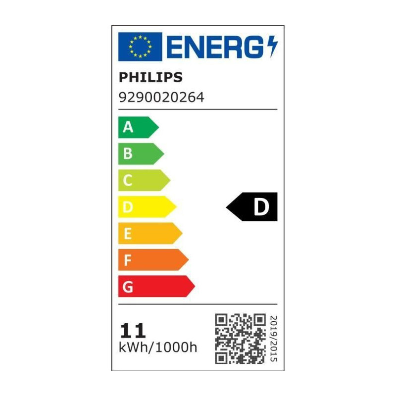 Philips LED Bulb Equivalent 100W E27 Warm White Non -Dimmable, Plastic