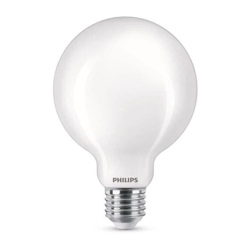 Philips LED Equivalent 60W E27 Warm Warm Non -Dimmable, Glass