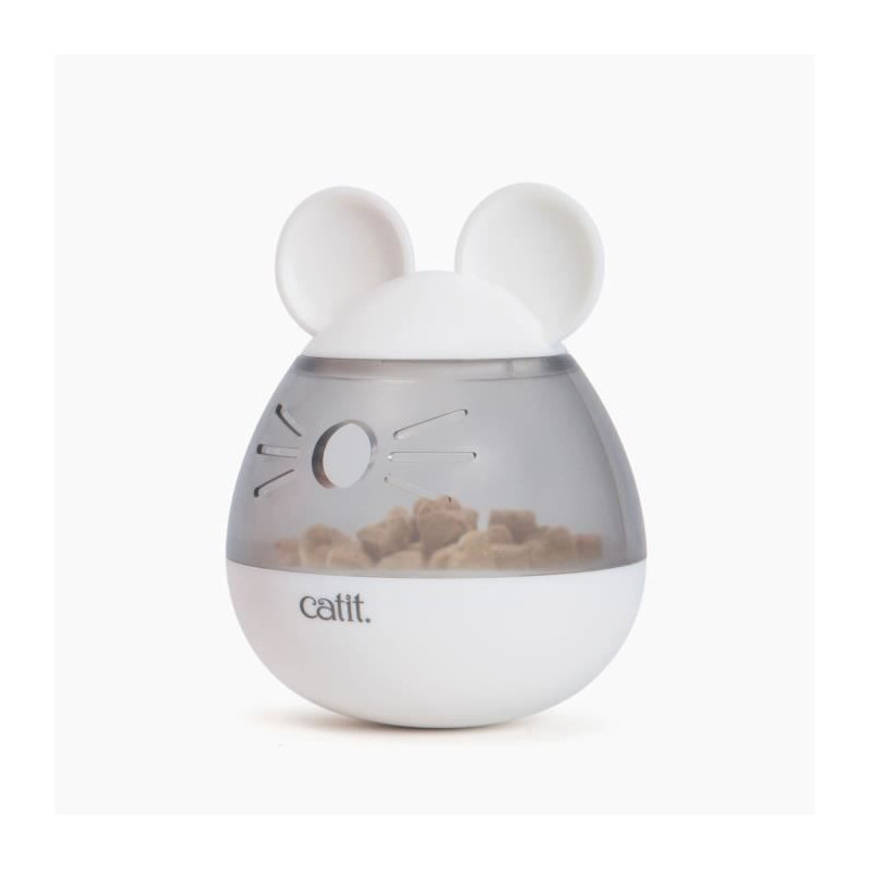 Cat Treat Dispenser - CATIT - PIXI - Mouse Ears Design - White