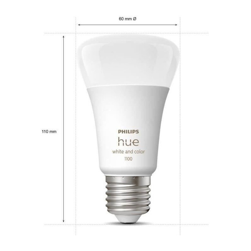 Philips Hue White and Color Ambiance, Starter Kit 3 Bulbs E27, 75W, Bl