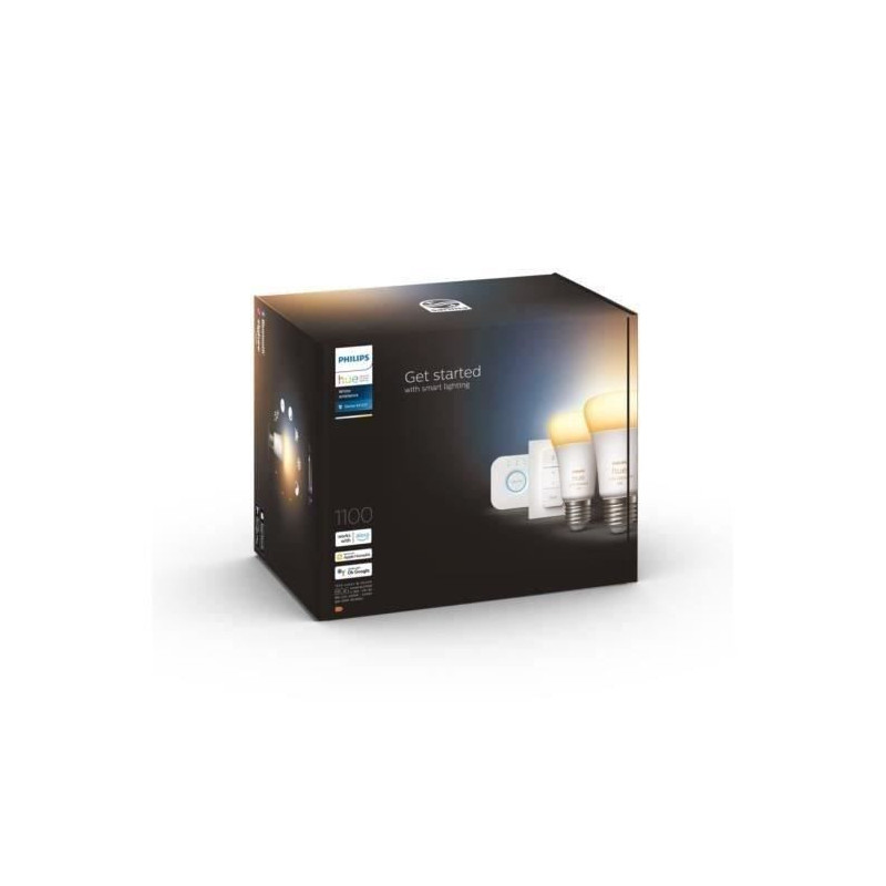 Kit Starting LED LED Connected Philips Hue White - 10.5W - Lot 2 E27 -
