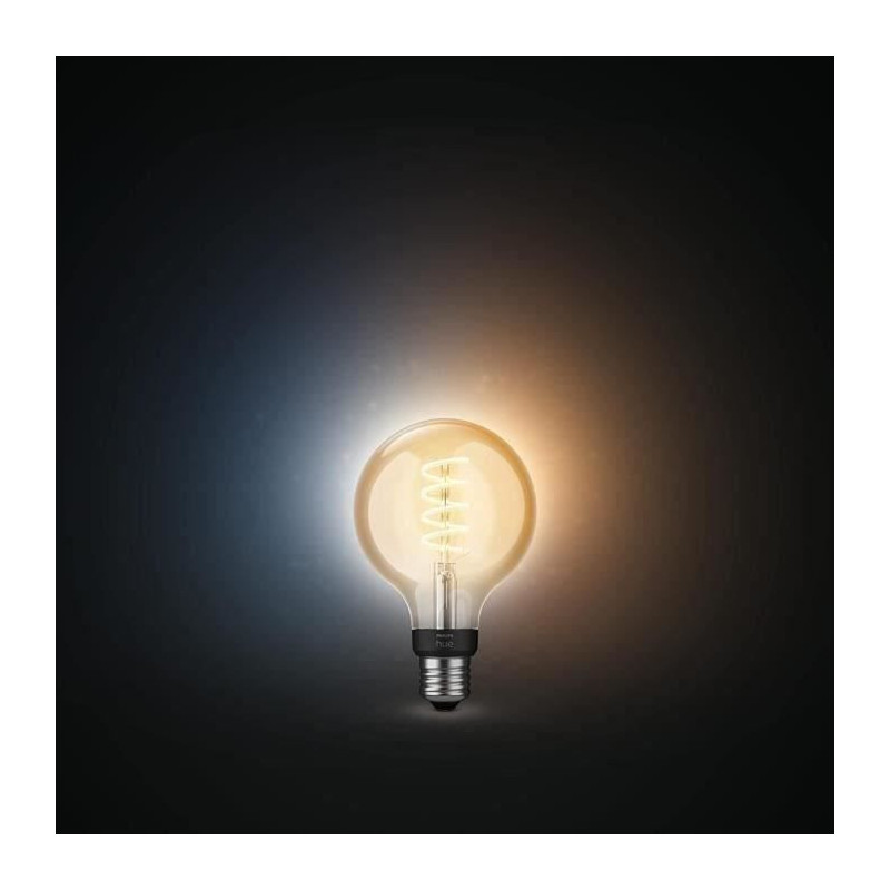 Philips Hue White Ambiance, LED Connected LED E27 Filament G93 Globe,