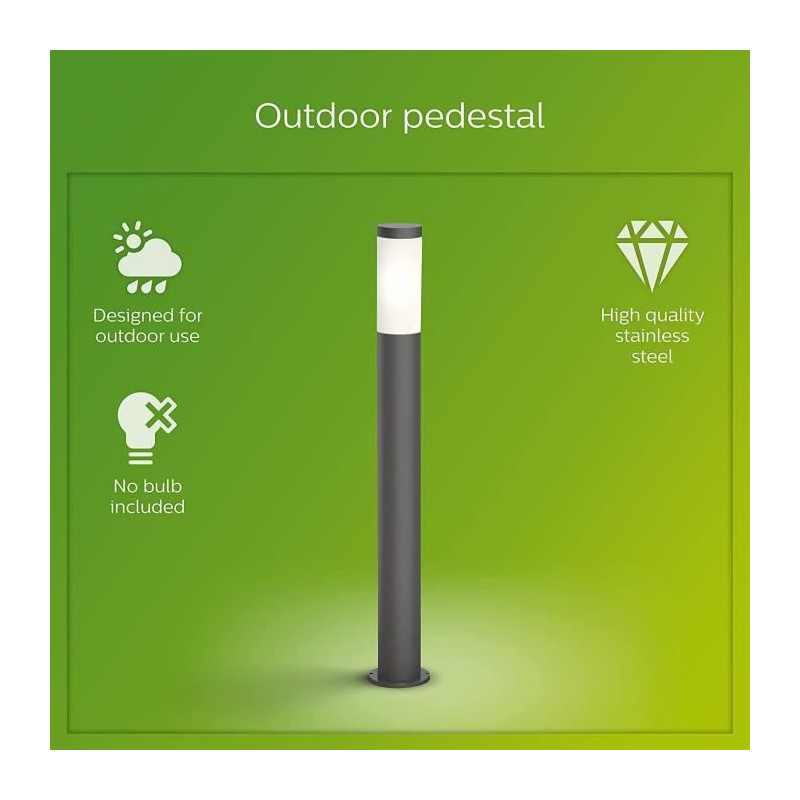 Philips Potelet Utrecht - 20W - Anthracite