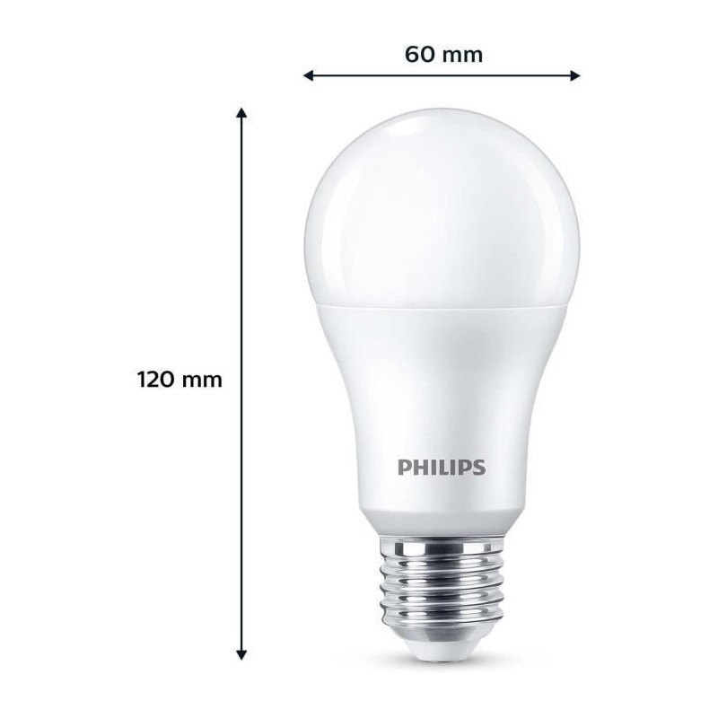 LED Bulb - PHILIPS - 100 W - A67 E27 - Cool White - Non-Dimmable x 3