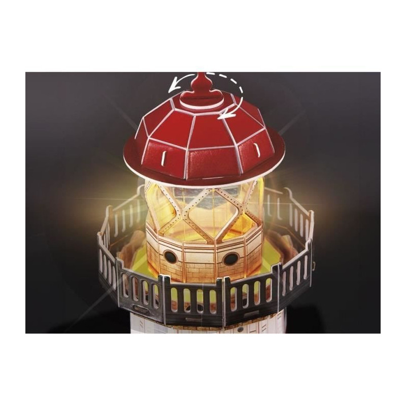 3D Lighthouse Puzzle - Construction Game - EXPLORA - 72 pieces - Ages