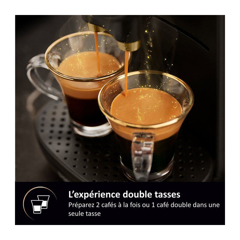 Coffee machine with double espresso capsules philips the gold barista