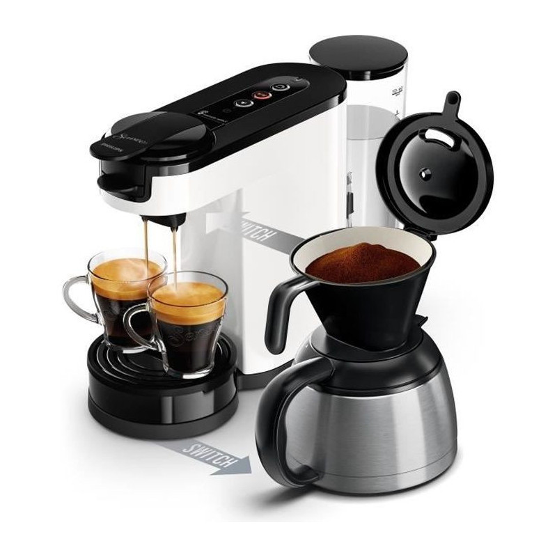Coffee machine 2 in 1 Senseo Switch Philips HD6592/05, 2 in 1 with fil