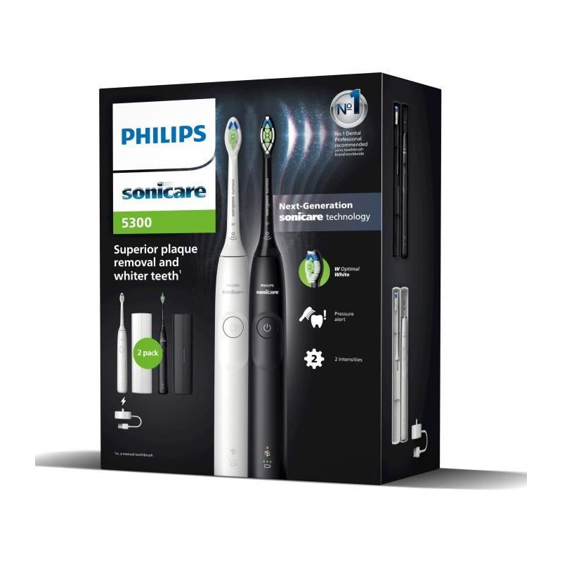 Toothbrush - PHILIPS - HX7109/01 - Sonicare - Double handle Series 530