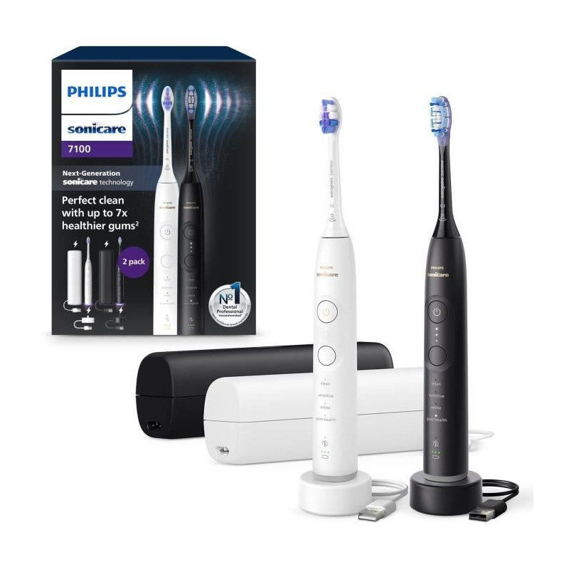 Toothbrush - PHILIPS - HX7429/02 - Sonicare - Double handle Series 710