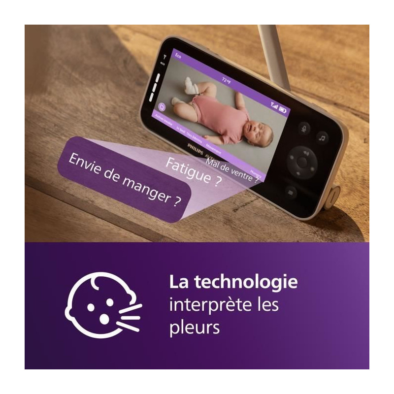 Video baby monitor - PHILIPS AVENT - Premium connected - SCD971/26