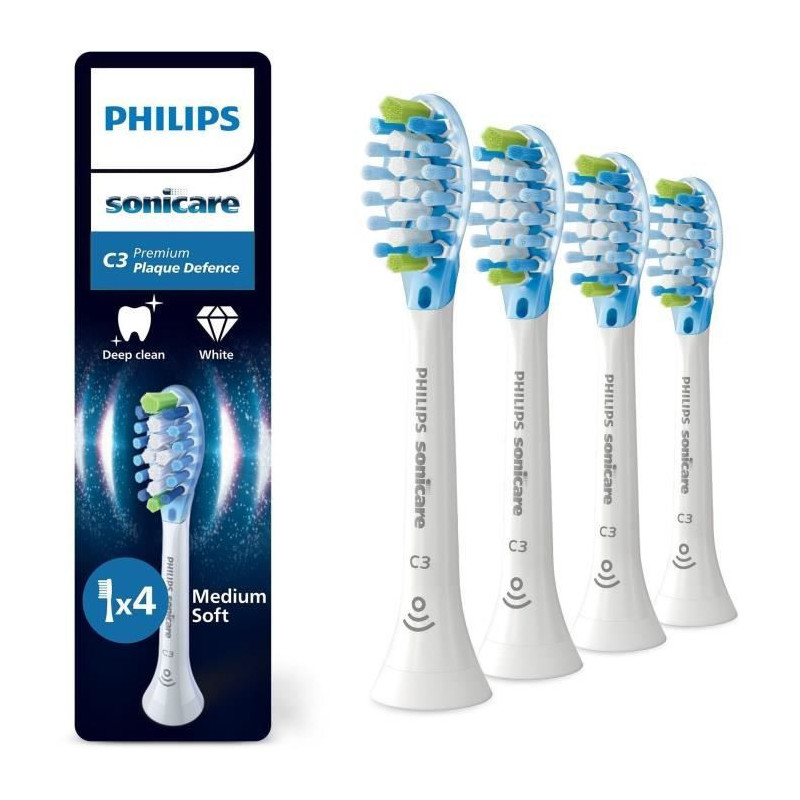 Pack of 4 brush heads - PHILIPS - HX9044/87 - C3 white