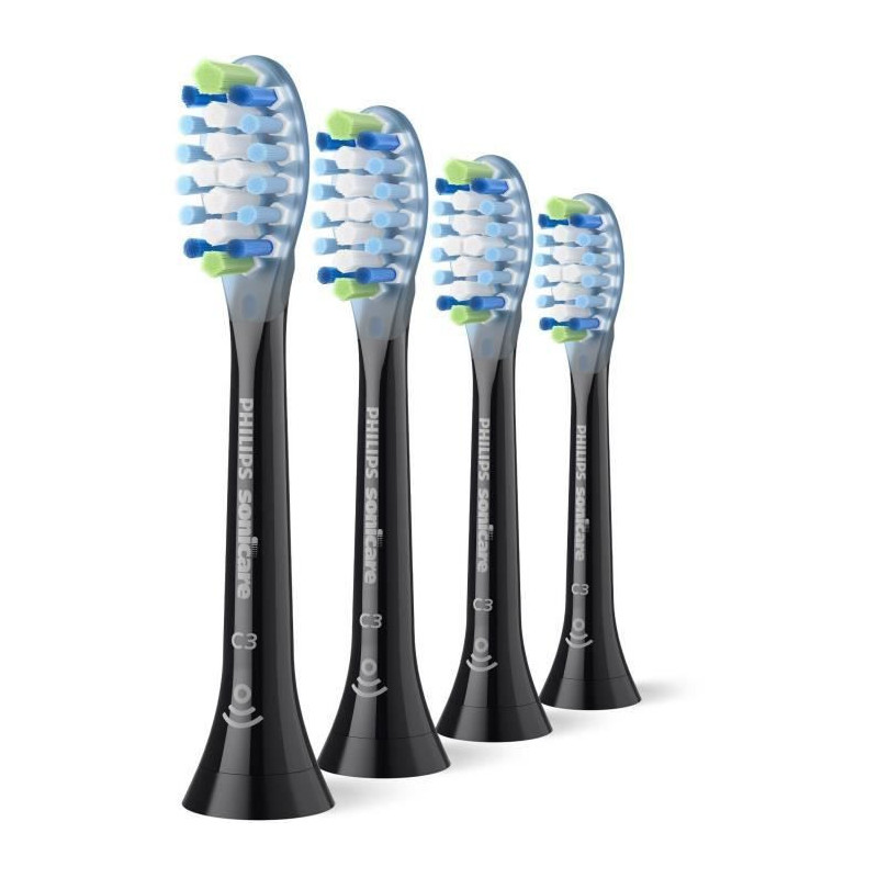 Pack of 4 brush heads - PHILIPS - HX9044/88 - C3 black