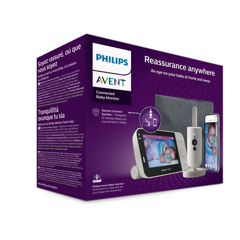 Connected video monitor - PHILIPS AVENT - SCD953/26 - Silkwhite