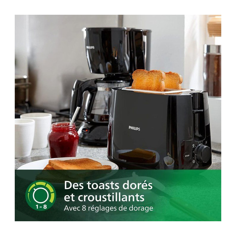 HD2581 / 90, Toaster, black, 830W