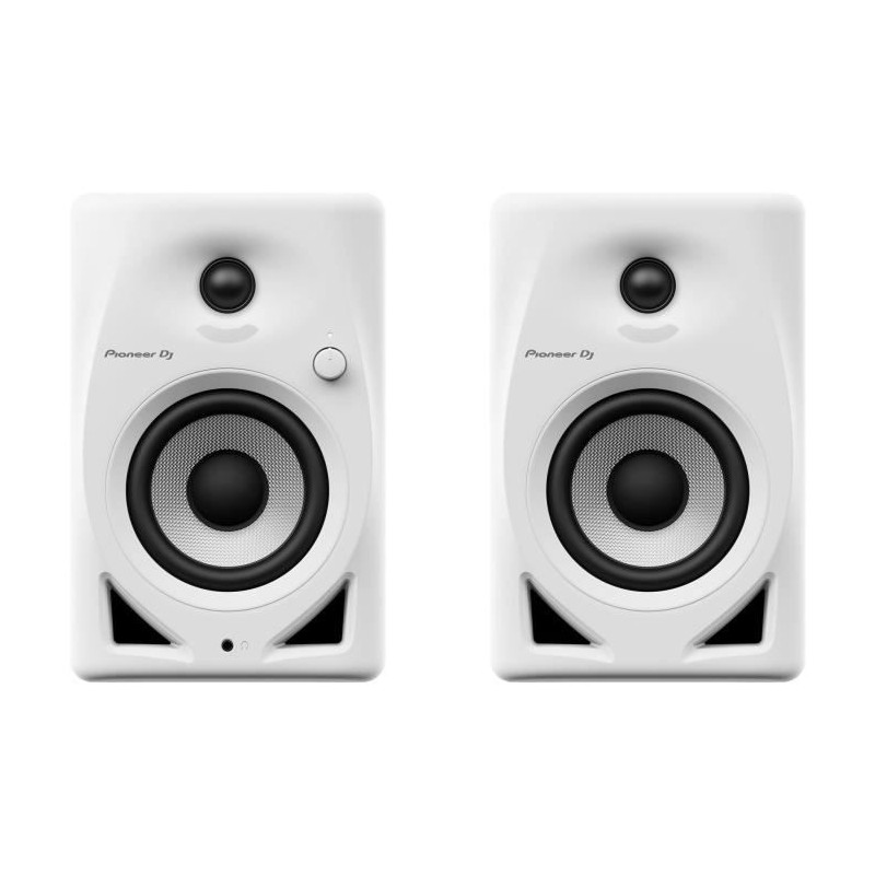 Pair of Pioneer DJ DM-40D-W monitoring speakers - Bass Reflex - 2x19W
