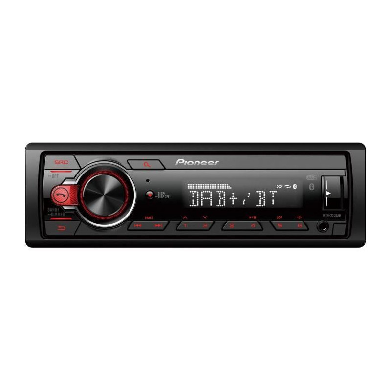 Autradio - Pioneer - MVH -330DAB - USB - DAB+ - AUX - Bluetooth