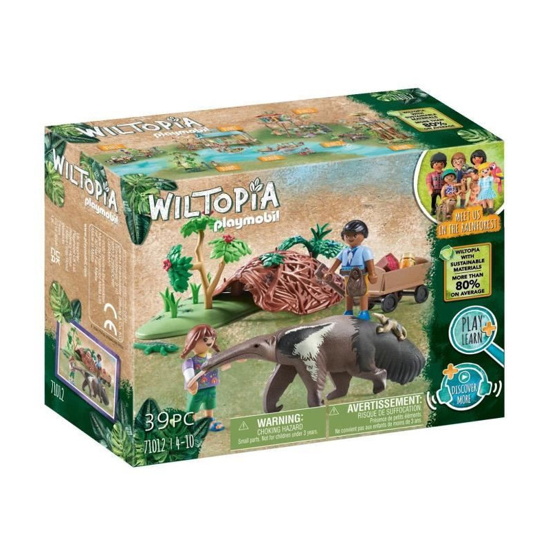 PLAYMOBIL - 71012 - Wiltopia - Anteaters - 39 pieces - Toy for childre