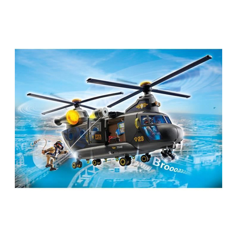 PLAYMOBIL 71149 Special Forces Transport Helicopter - Police Officers