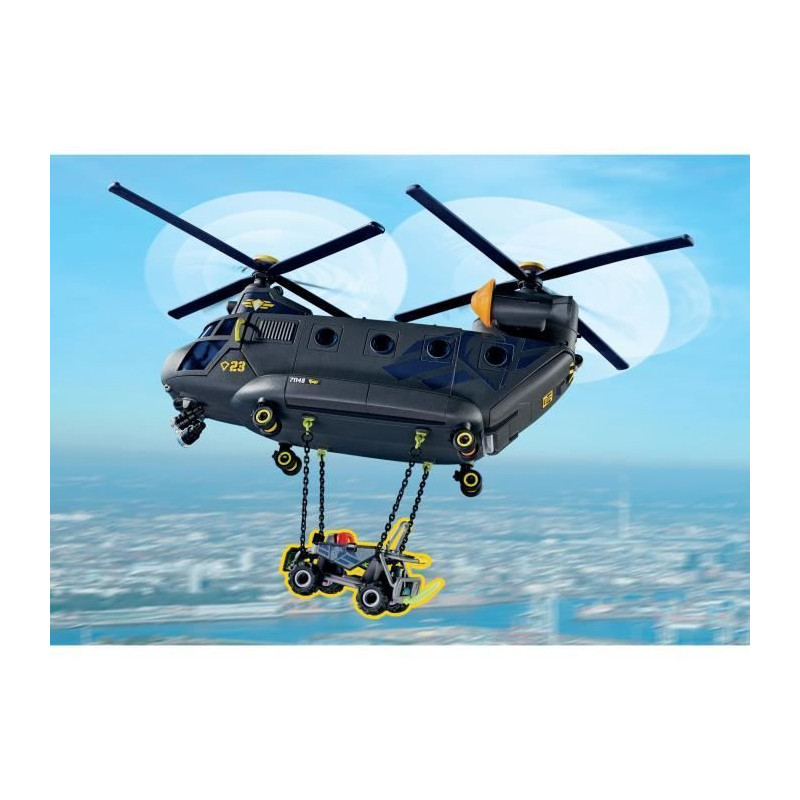 PLAYMOBIL 71149 Special Forces Transport Helicopter - Police Officers