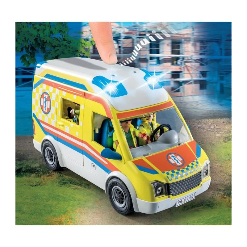PLAYMOBIL - 71202 - City Action Les Subcutors - Ambulance with light a