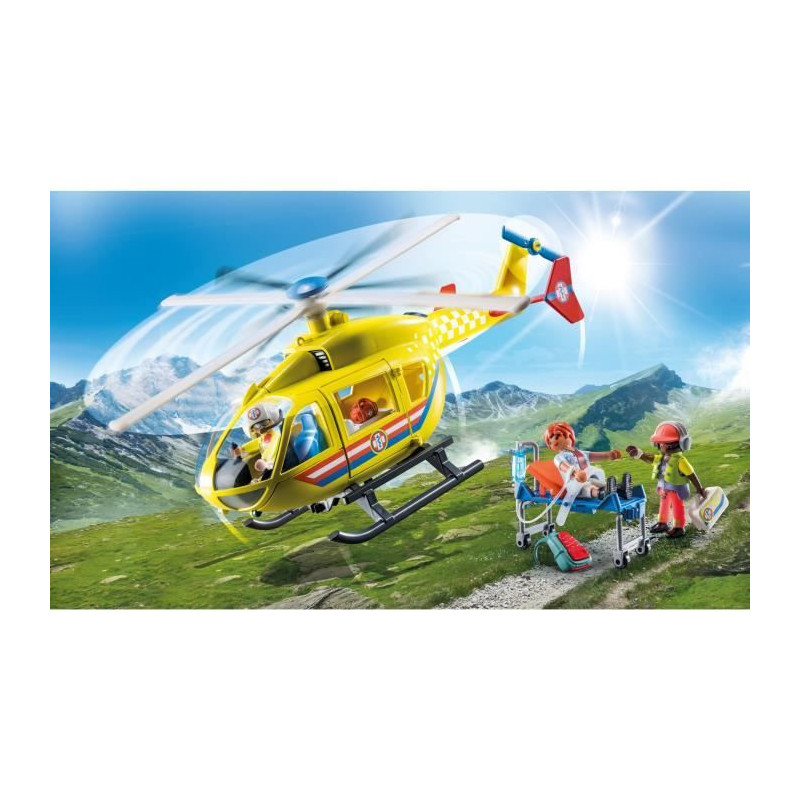 PLAYMOBIL - 71203 - City Action Les Subcutors - Rescue helicoptere