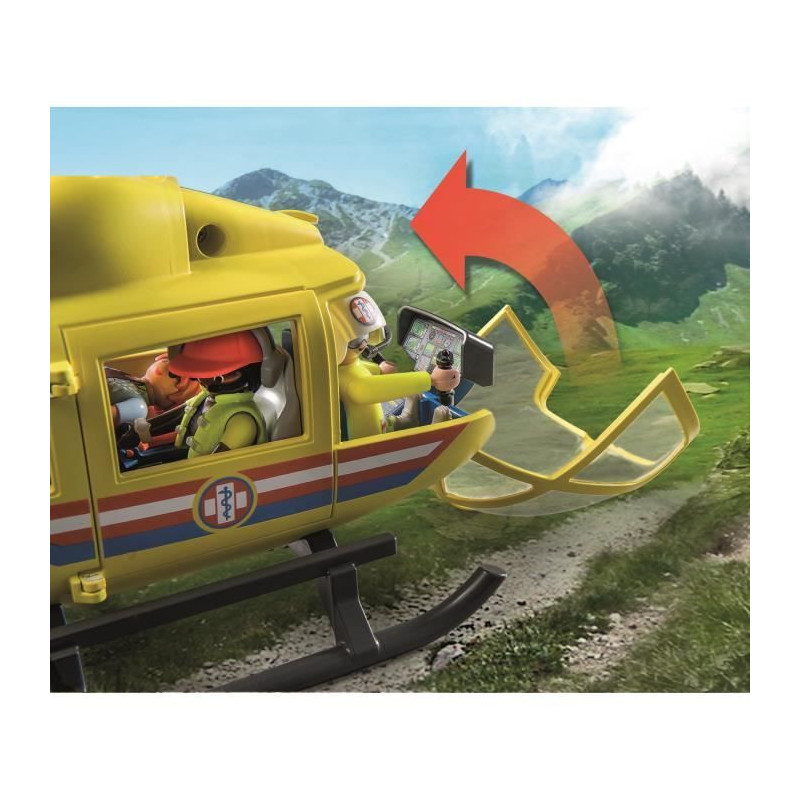 PLAYMOBIL - 71203 - City Action Les Subcutors - Rescue helicoptere
