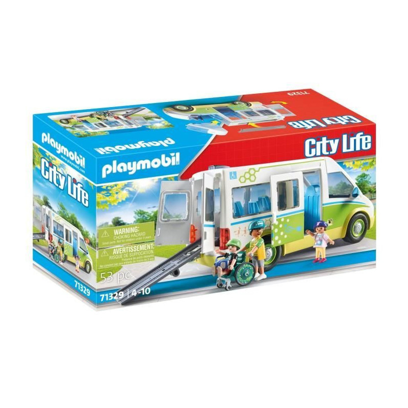 PLAYMOBIL 71329 School bus - City Life - School - Love to learn School