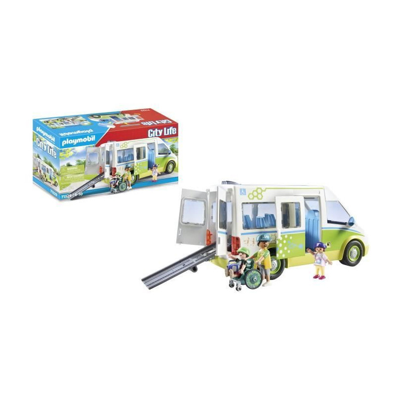 PLAYMOBIL 71329 School bus - City Life - School - Love to learn School