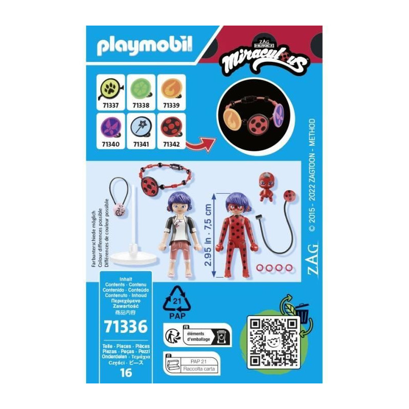PLAYMOBIL 71336 Miraculous: Marinette & Ladybug