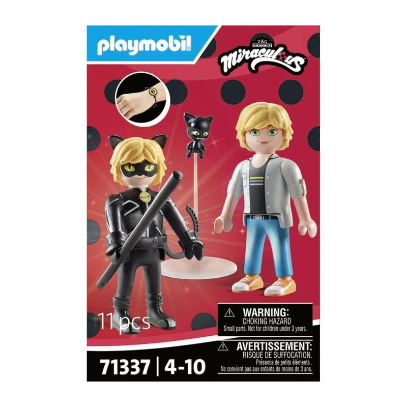 PLAYMOBIL 71337 Miraculous: Adrien & Cat Noir